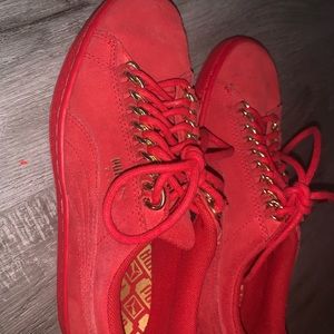 Red Puma Sneakers